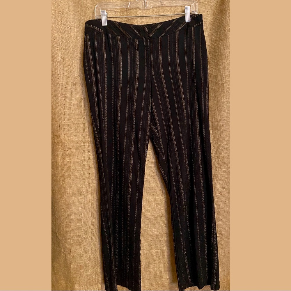 White House Black Market Gold ✨ striped pants